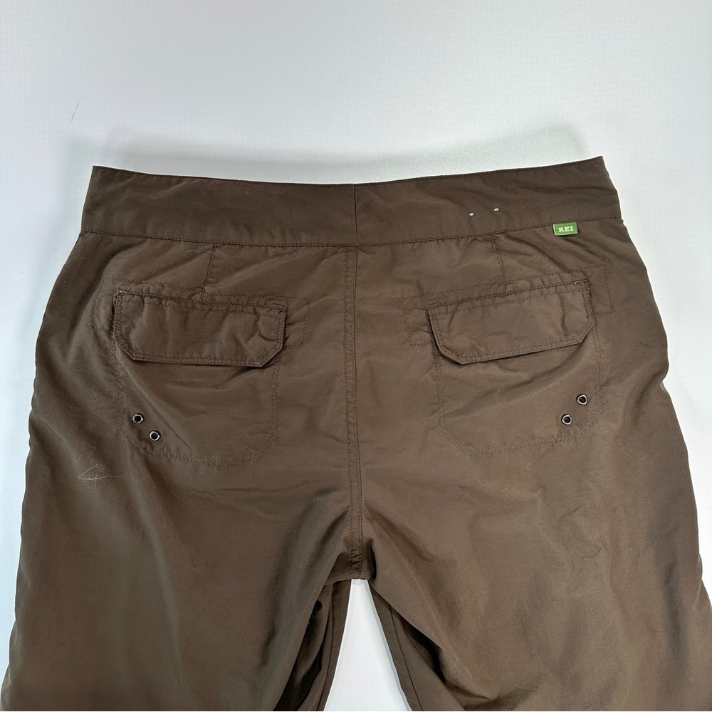 REI Hiking Pants UPF 50 Lightweight Nylon Brown Women Size 10 - Picture 9 of 13